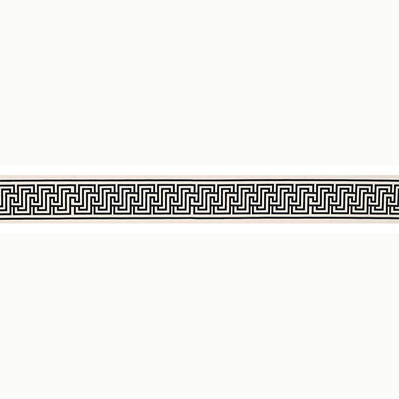 Schumacher Labyrinth Tape Noir Trim Sample 66142