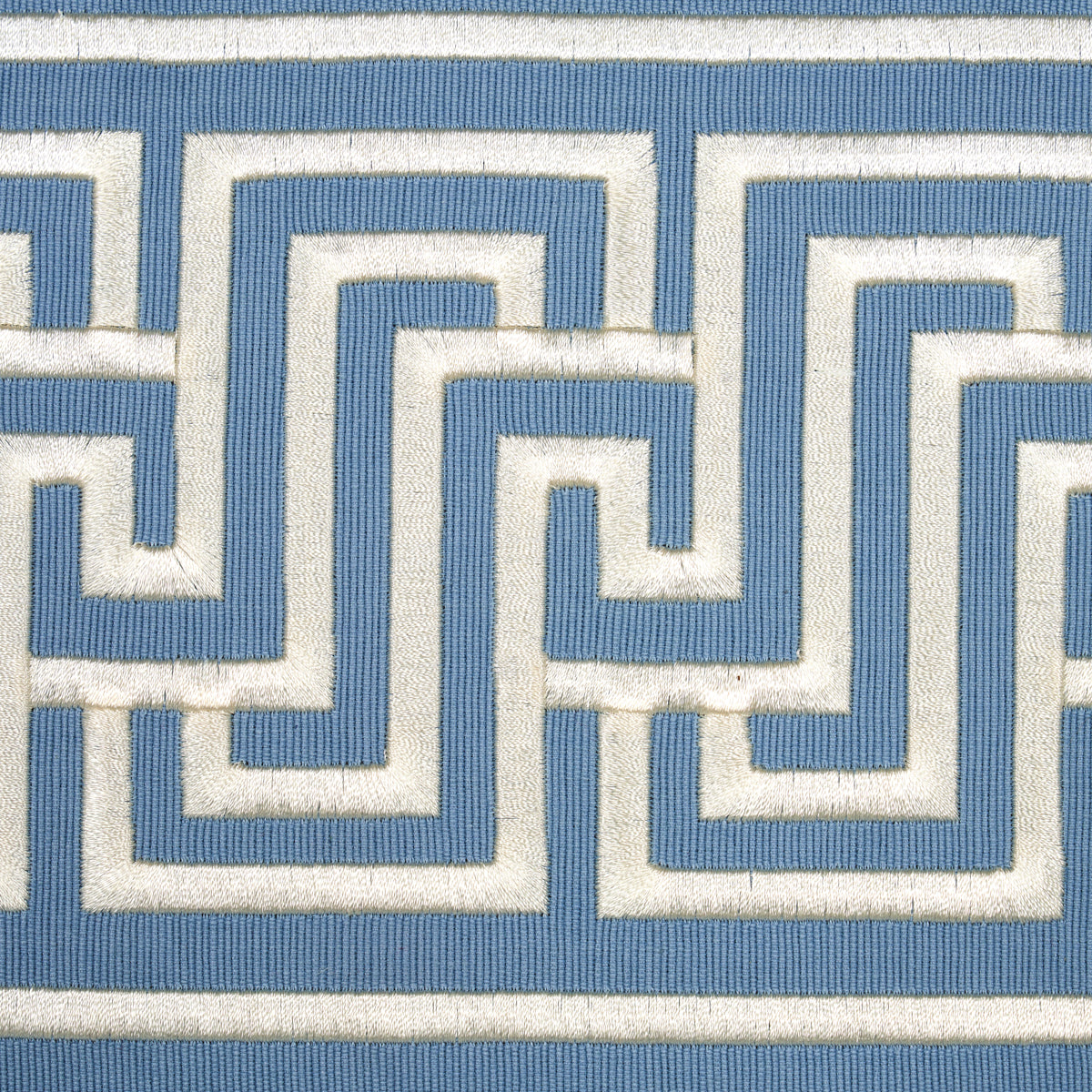 Schumacher Labyrinth Tape Sky Trim Sample 66148
