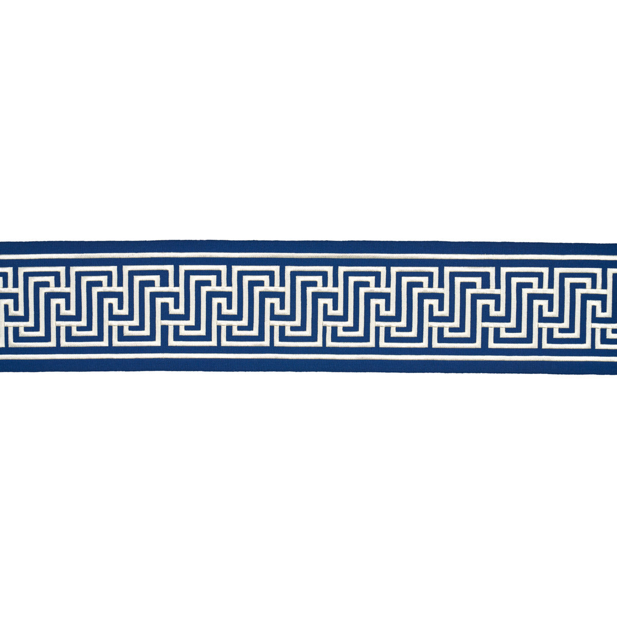 Schumacher Labyrinth Tape Navy Trim Sample 66149