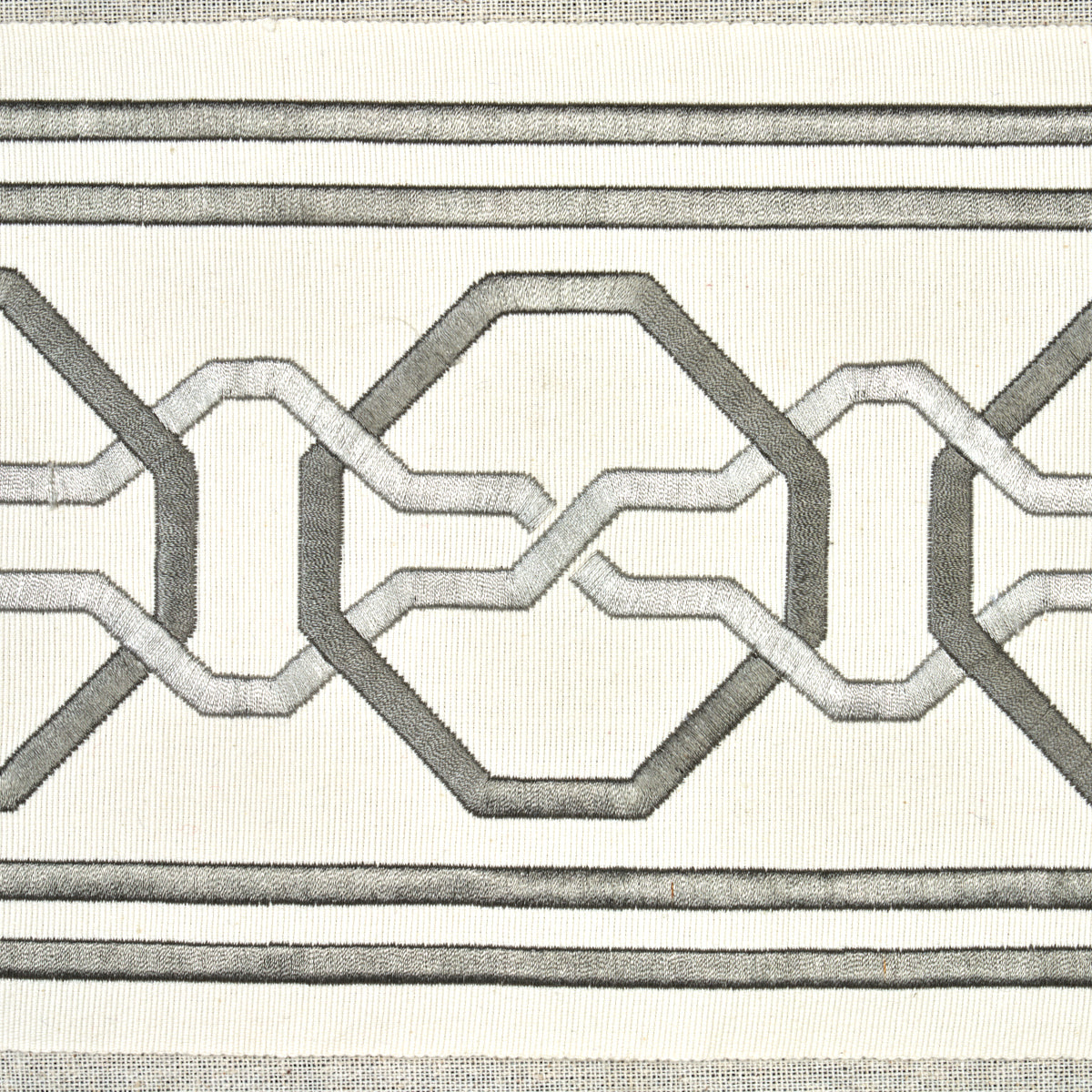 Schumacher Malmaison Tape Swan Trim Sample 66151