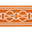 Schumacher Malmaison Tape Tangerine Trim 66152