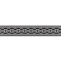 Schumacher Malmaison Tape Noir / Swan Trim 66153
