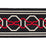 Schumacher Malmaison Tape Noir / Ruby Trim 66154