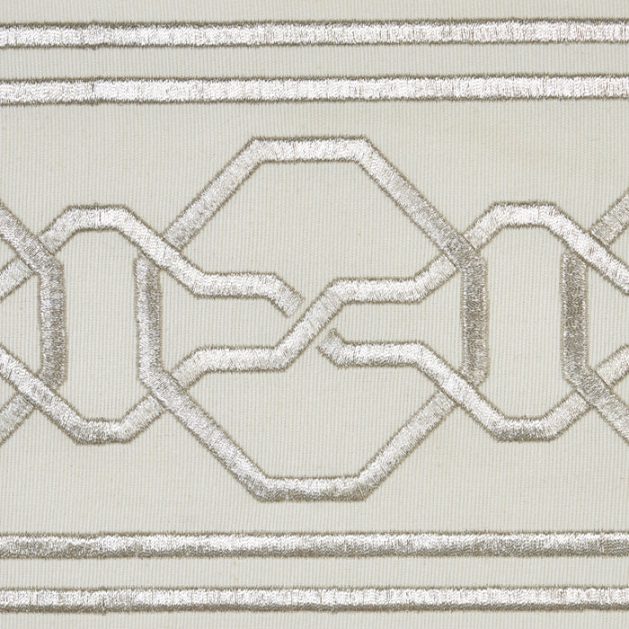Schumacher Malmaison Tape Silver Trim 66156