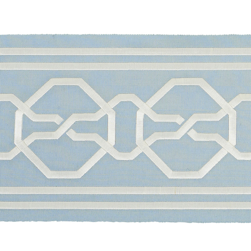 Schumacher Malmaison Tape Sky Trim Sample 66158