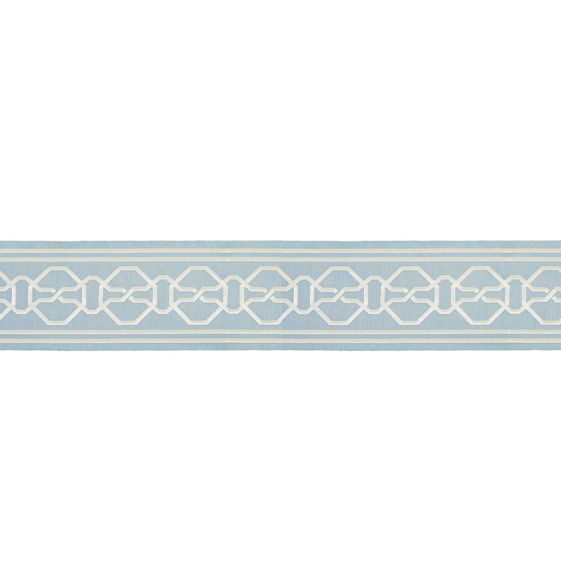 Schumacher Malmaison Tape Sky Trim Sample 66158