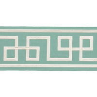 Schumacher Octavius Tape Aqua Marine Trim 66161