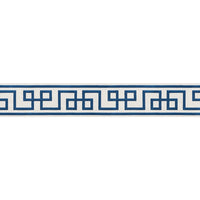 Schumacher Octavius Tape Bleu Trim 66165
