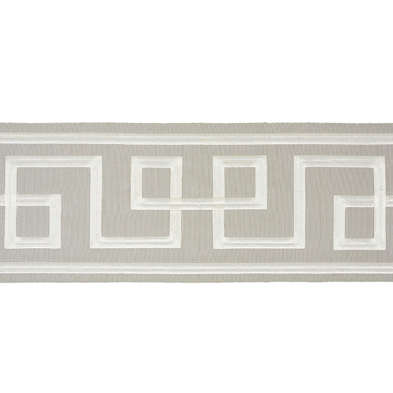 Schumacher Octavius Tape Grey Trim Sample 66167