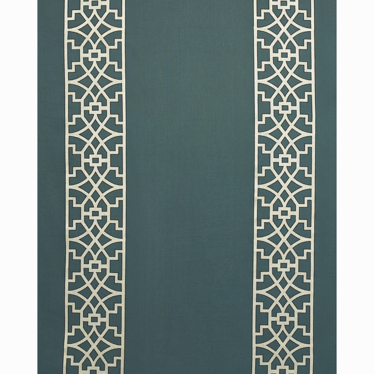 Schumacher Don'T Fret Bleu Marine Fabric Sample 66181