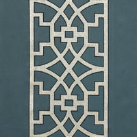 Schumacher Don'T Fret Bleu Marine Fabric 66181