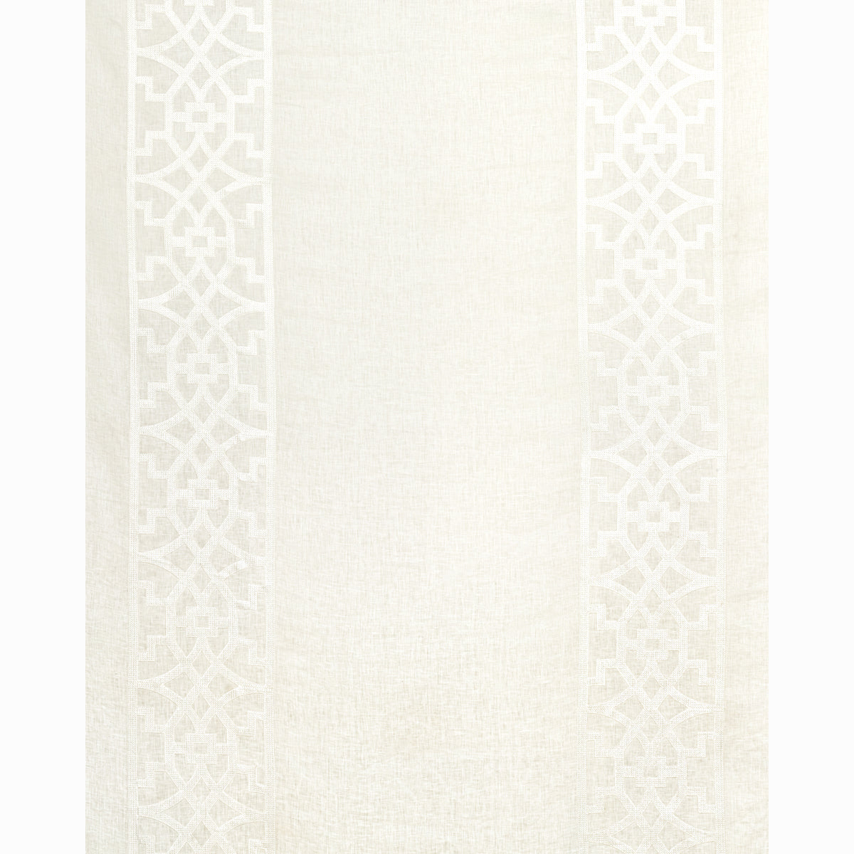 Schumacher Don'T Fret Ivory Fabric Sample 66185