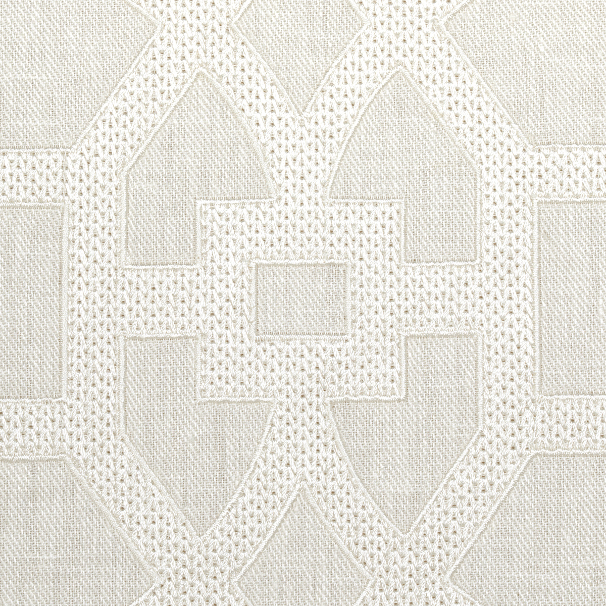 Schumacher Don'T Fret Ivory Fabric 66185