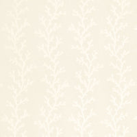 Schumacher Coral Sheer Polar White / Ecru Fabric 66330