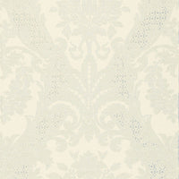 Schumacher Toscana Linen Damask Powder Blue Fabric 66341