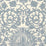 Schumacher Arezzo Linen Damask Azure Fabric Sample 66361