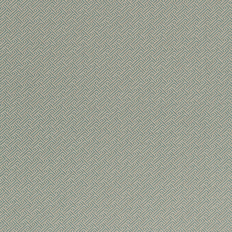 Schumacher Picard Weave Aqua Fabric Sample 66410