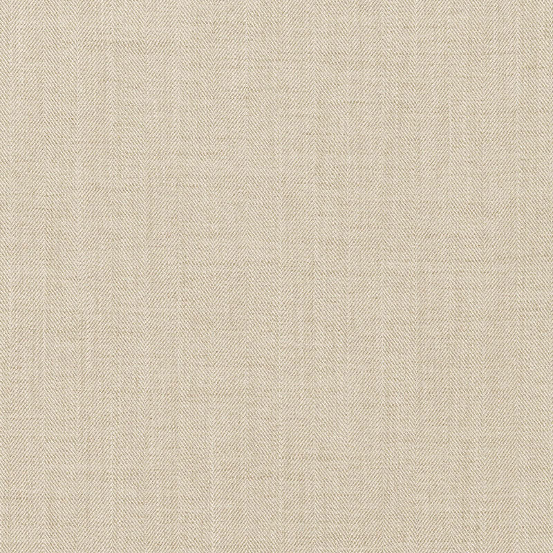 Schumacher Watou Herringbone Greige Fabric Sample 66440
