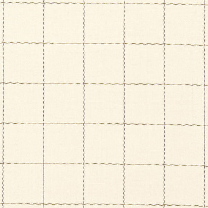 Schumacher Mellier Plaid Ivory Fabric 66451