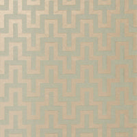 Schumacher Maubray Weave Aqua Fabric 66551