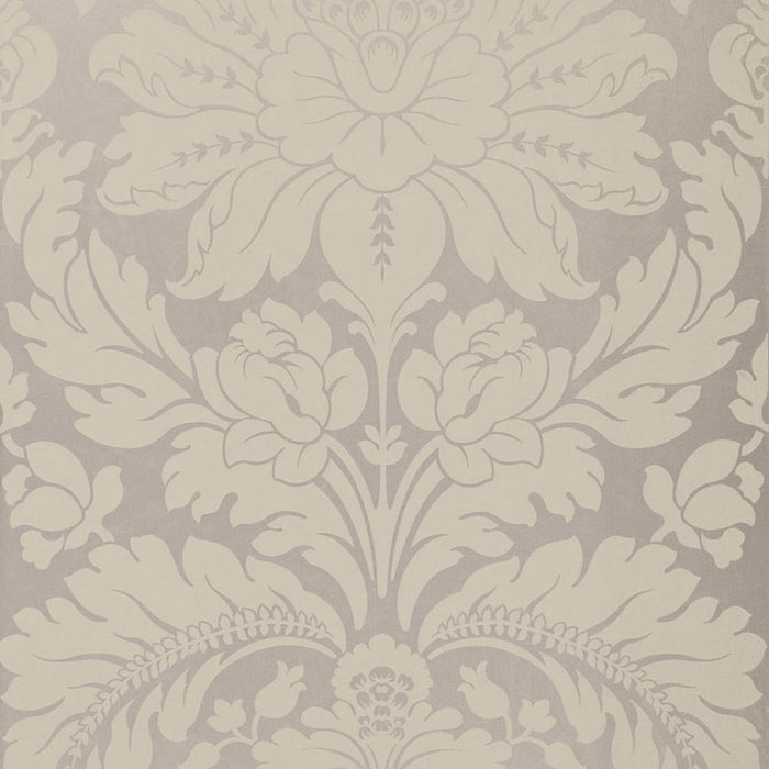 Schumacher Anvers Damask Nickel Fabric Sample 66562