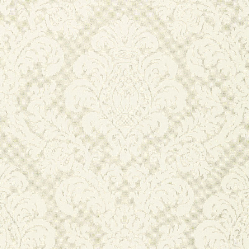 Schumacher Firenze Linen Damask Oat Fabric Sample 66630