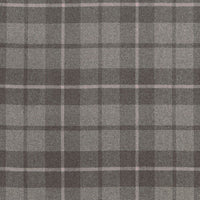 Schumacher Montana Wool Plaid Oxford Grey Fabric 66661