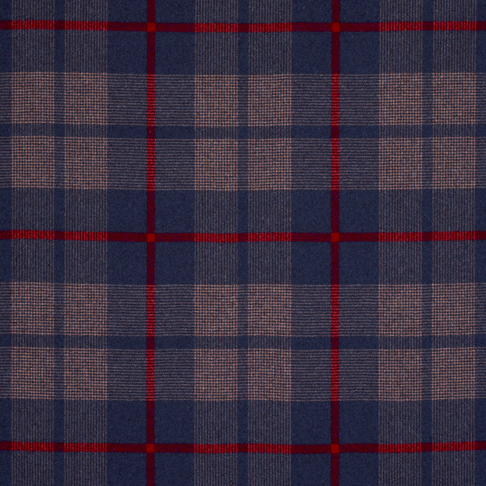 Schumacher Montana Wool Plaid Navy Fabric 66663