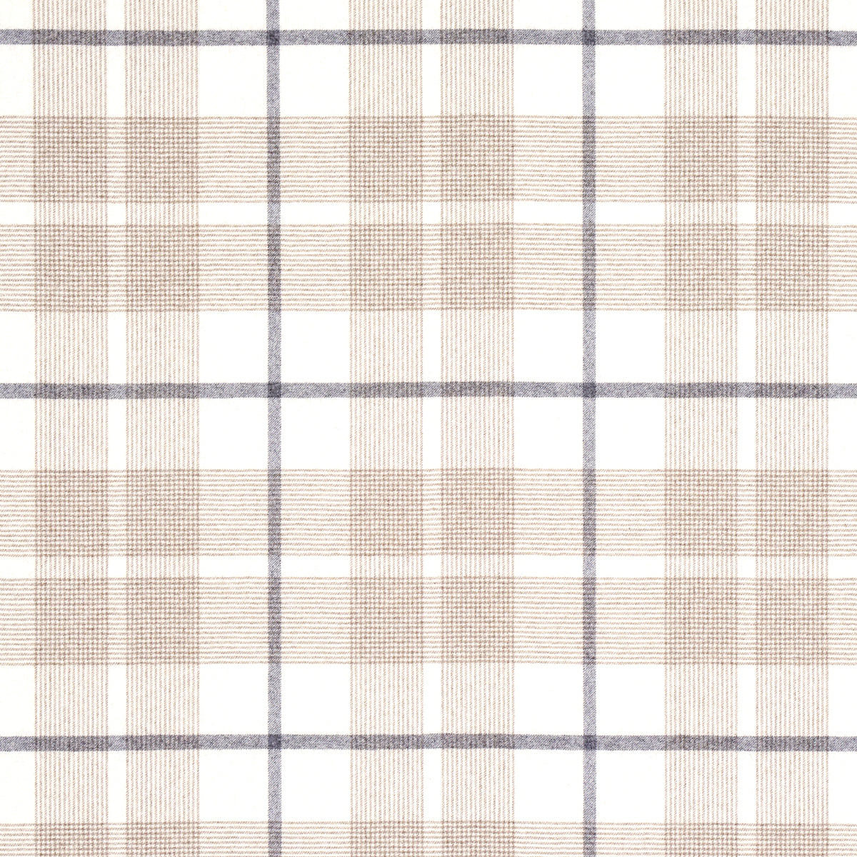 Schumacher Montana Wool Plaid Neutral Fabric 66664