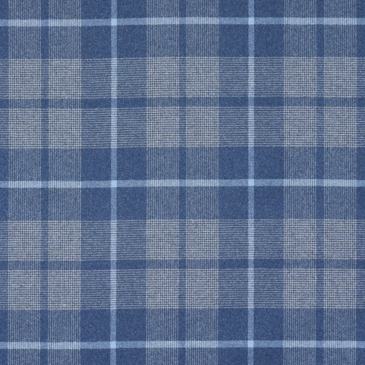 Schumacher Montana Wool Plaid Slate Fabric 66668