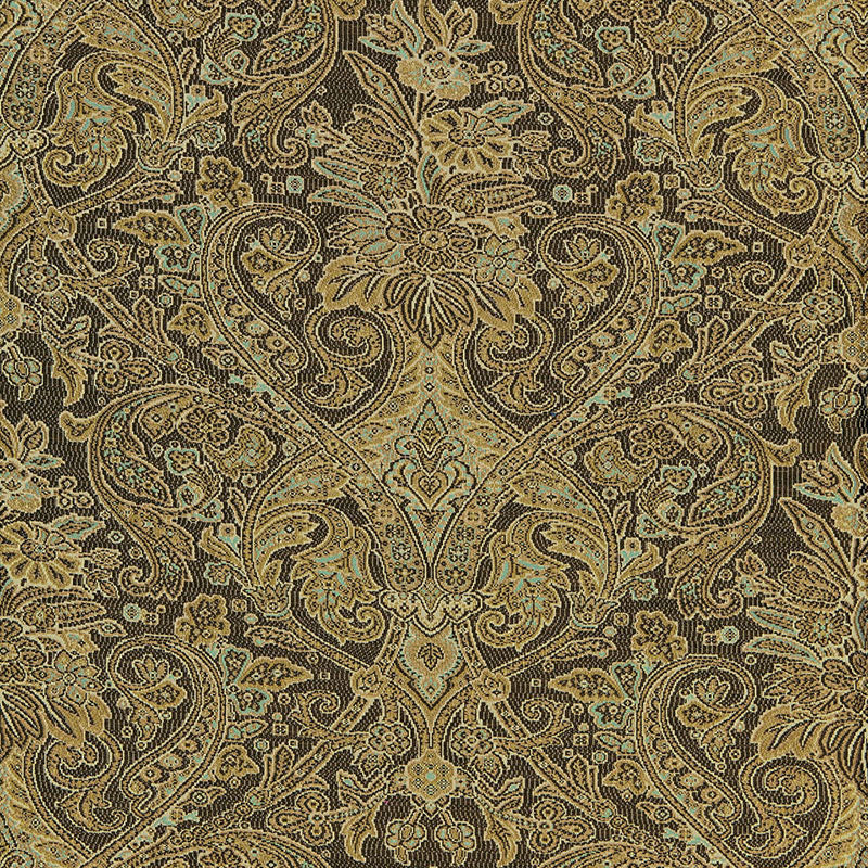 Schumacher Sinclair Wool Paisley Java Fabric Sample 66710