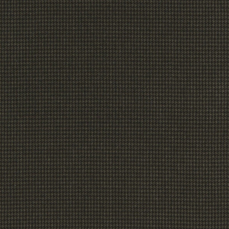 Schumacher Dillon Velvet Houndstooth Black Walnut Fabric Sample 66740