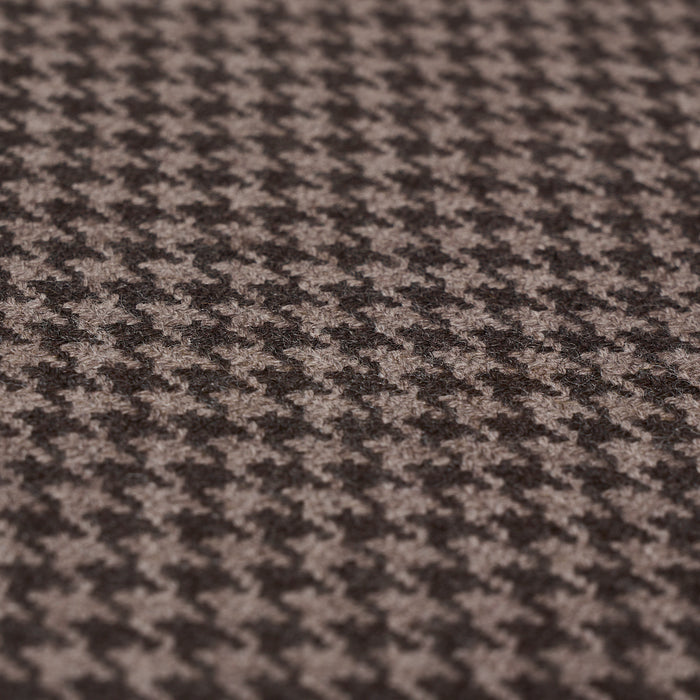 Schumacher Huston Wool Houndstooth Oxford Grey Fabric 66782