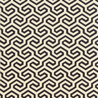 Schumacher Ming Fret Noir Fabric 66881