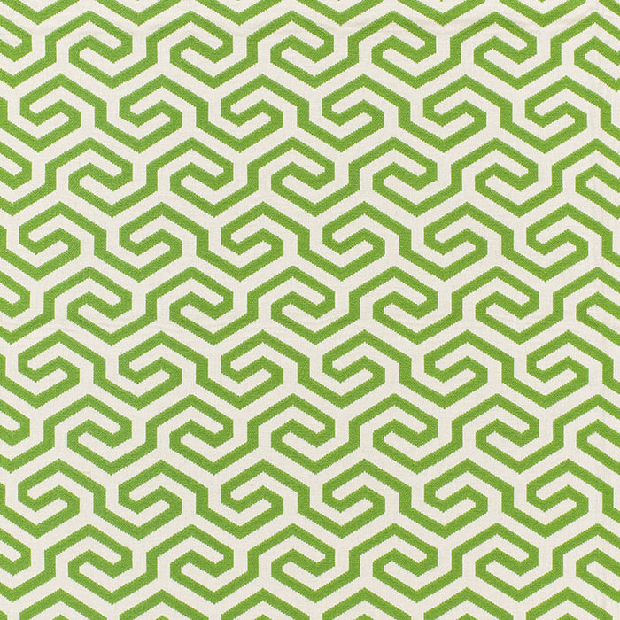 Schumacher Ming Fret Grass Fabric Sample 66883