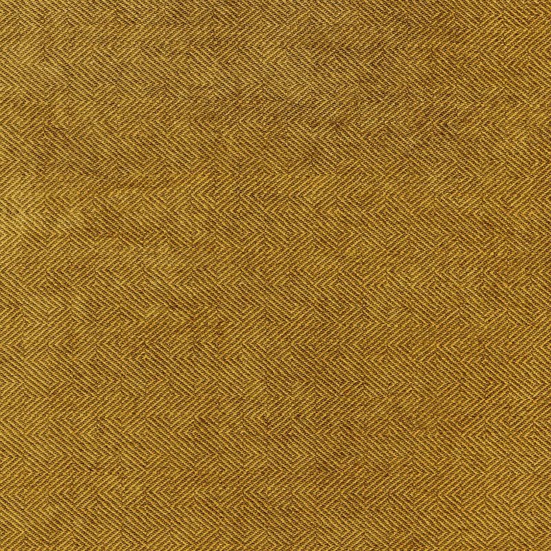 Schumacher Ashcombe Chenille Brass Fabric Sample 66904