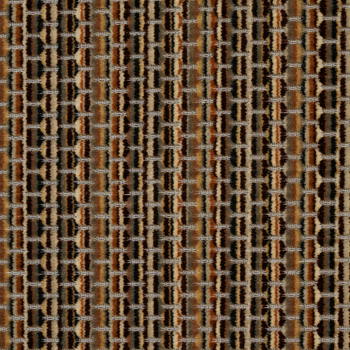 Schumacher Downtown Velvet Sepia Fabric 66915