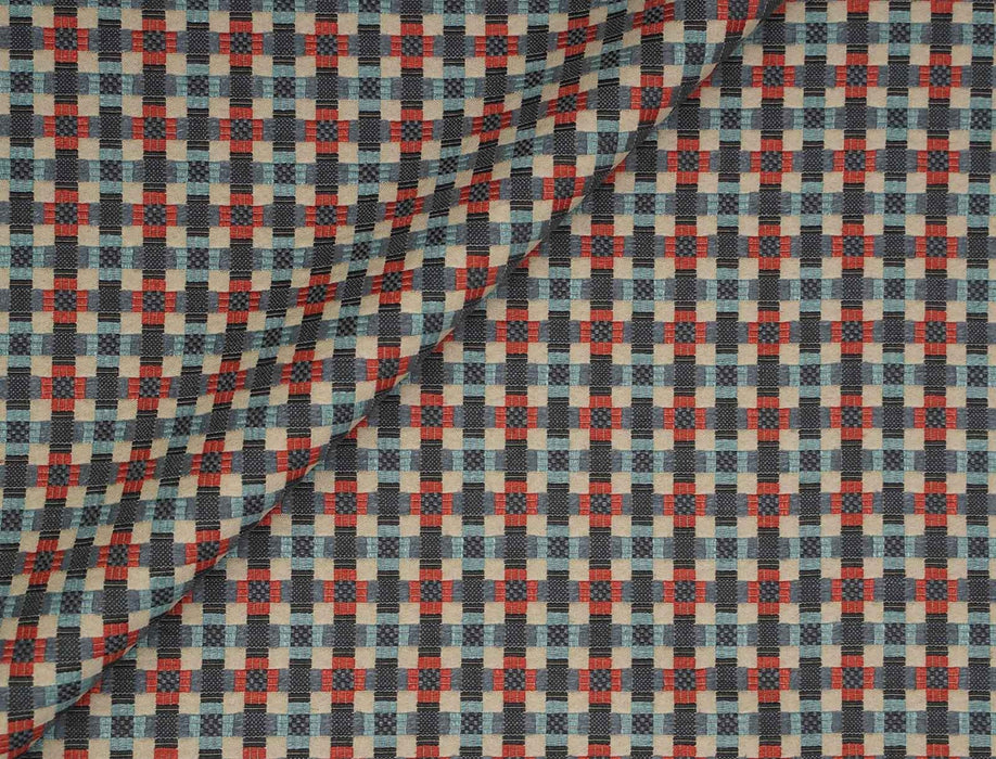No.9 Thompson Coverlet Red And Blue Fabric Sample N9012338003