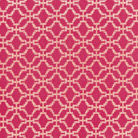 Schumacher Sarana Linen Embroidery Raspberry Fabric 67012