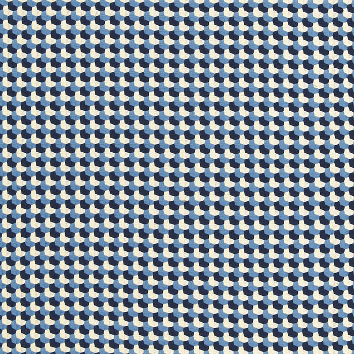 Schumacher Crosstown Weave Navy Fabric 67101