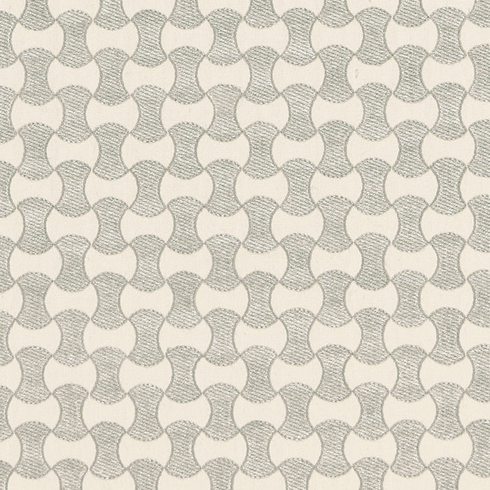 Schumacher Nolita Embroidery Zinc Fabric 67110