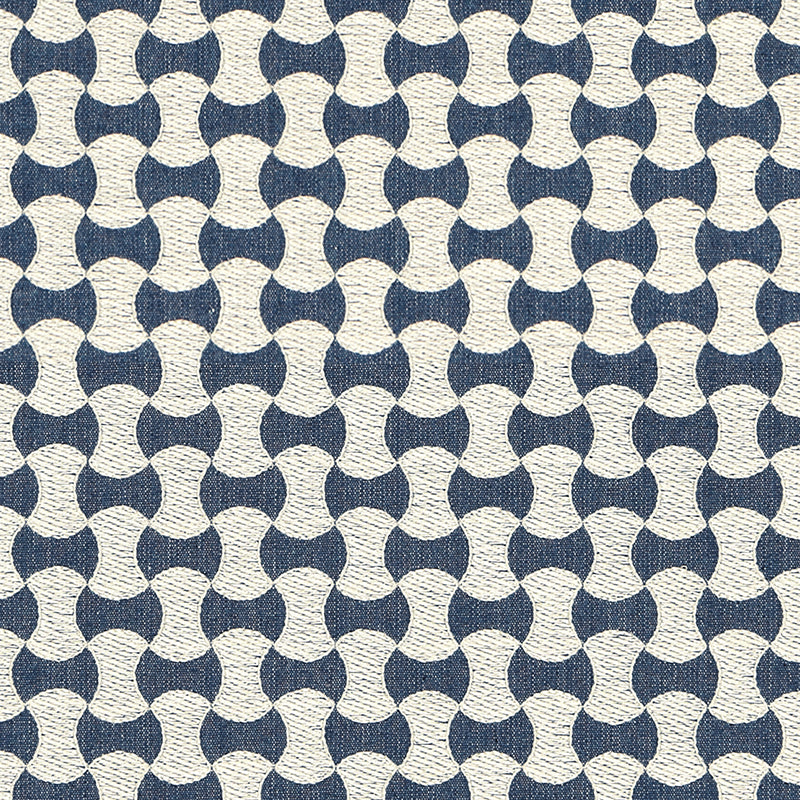 Schumacher Nolita Embroidery Denim Fabric 67111