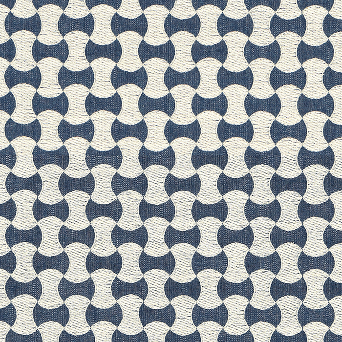 Schumacher Nolita Embroidery Denim Fabric 67111