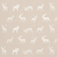 Schumacher Caribou Embroidery Parchment Fabric 67163