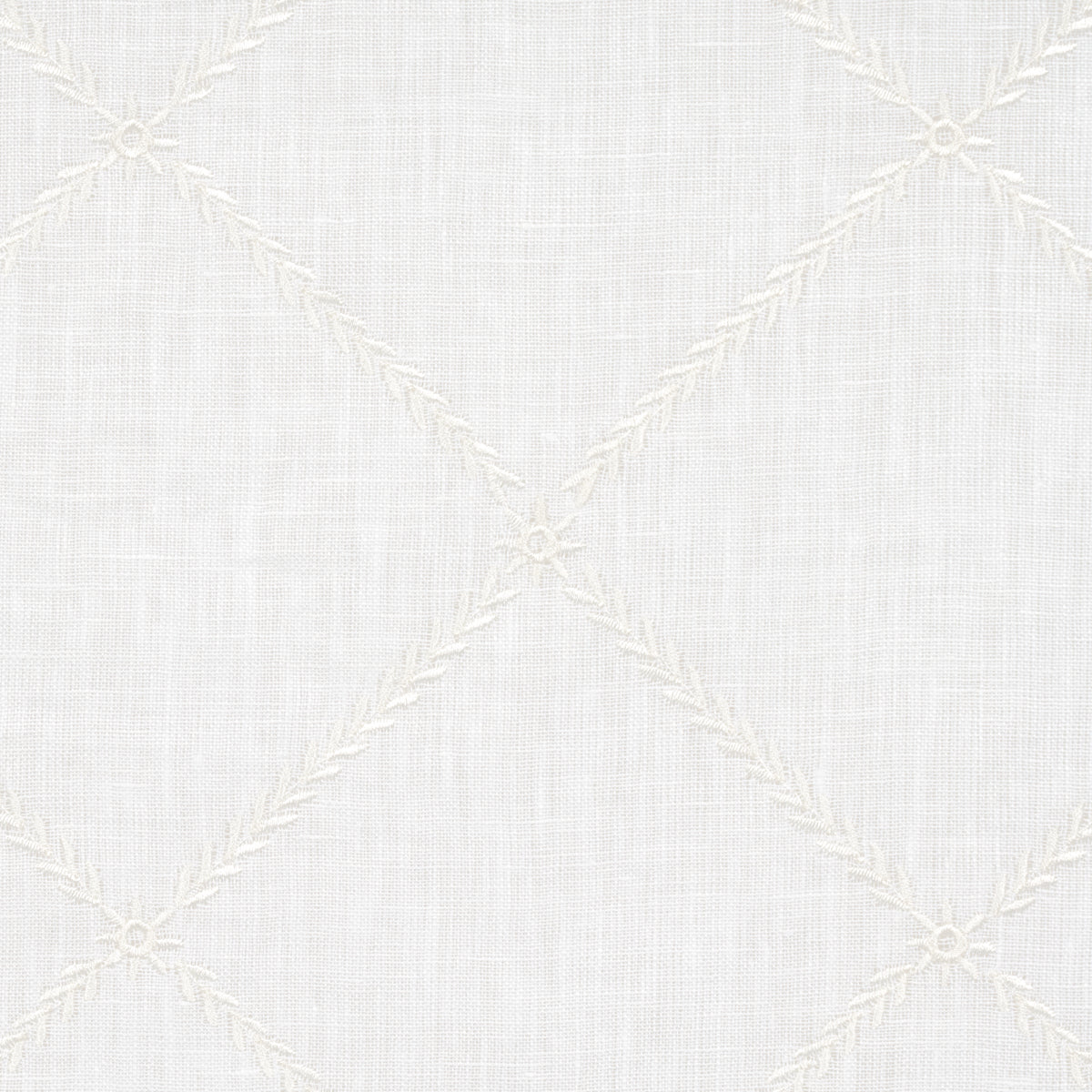 Schumacher Gemma Sheer Blanc Fabric 67180