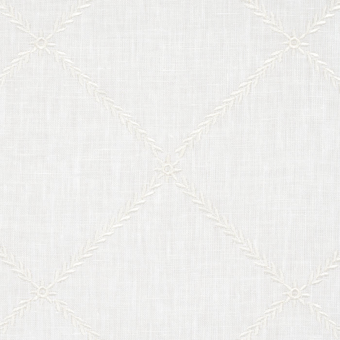 Schumacher Gemma Sheer Blanc Fabric 67180