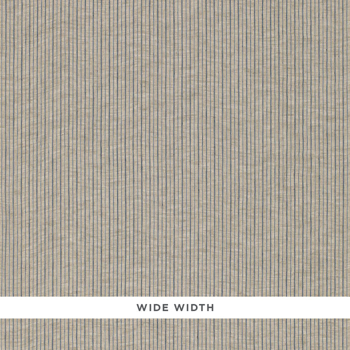Schumacher Cascade Stripe Sheer Stone Fabric Sample 67391