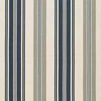 Schumacher Fjord Stripe Indigo Fabric 67480