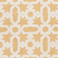 Schumacher Cordoba Embroidery Ochre Fabric 67575