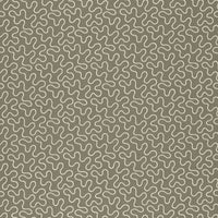 Schumacher Meander Embroidery Peat Fabric 67602